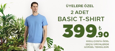 Kiğılı 2 Adet Basic T-Shirt 399.90 TL Kampanyası