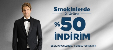 Kiğılı Smokinlerde 2. Ürüne %50 İndirim Kampanyası