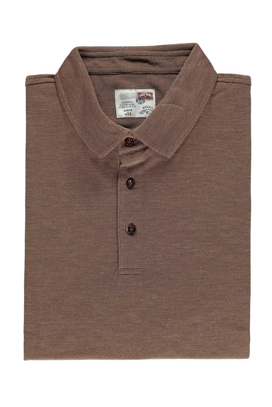 Erkek Giyim - Büyük Beden Polo Yaka Slim Fit Tişört