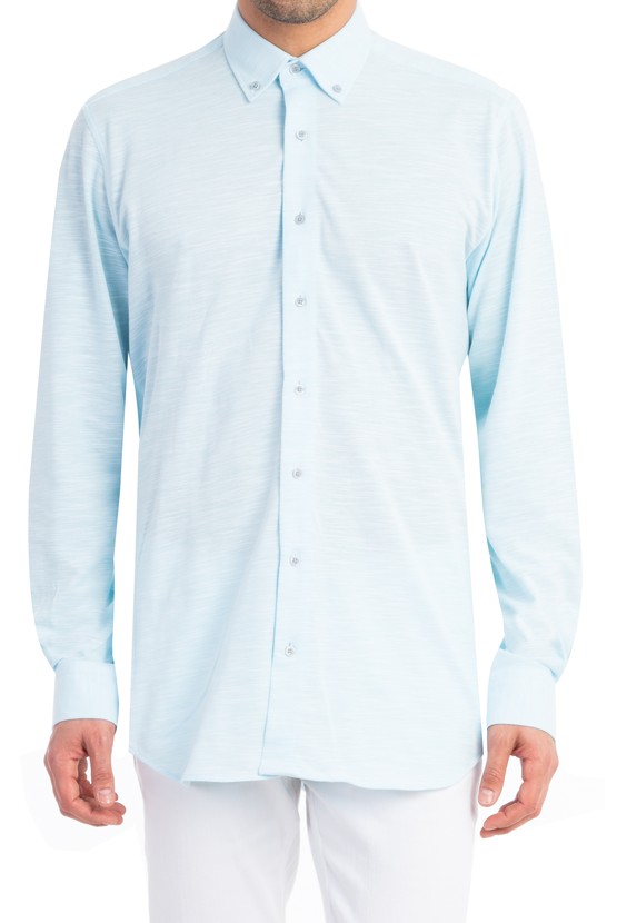 Erkek Giyim - Uzun Kol Örme Gömlek