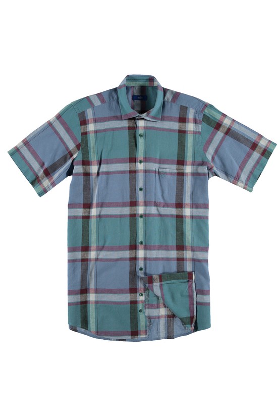 Erkek Giyim - Kısa Kol Klasik Gömlek