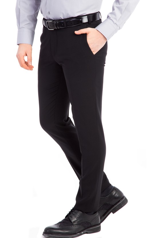 Erkek Giyim - Süper Slim Fit Kuşgözü Pantolon