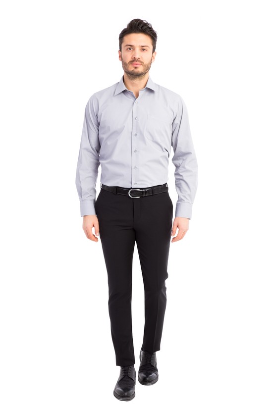 Erkek Giyim - Süper Slim Fit Kuşgözü Pantolon