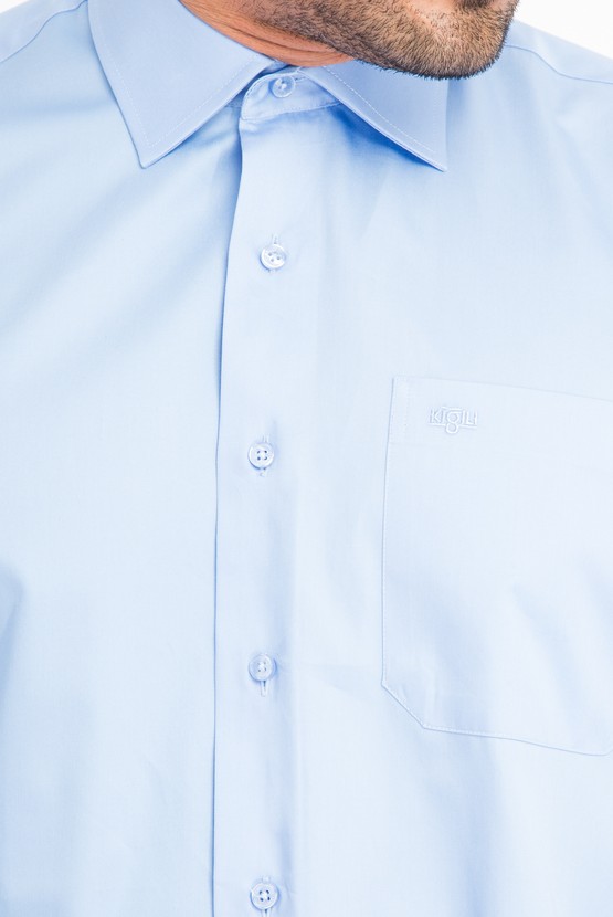 Erkek Giyim - Uzun Kol Klasik Saten Gömlek