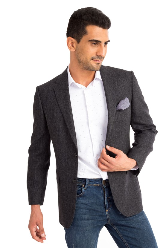 Erkek Giyim - Balıksırtı Klasik Ceket