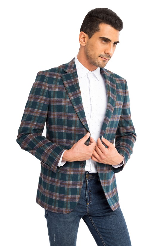 Erkek Giyim - Ekose Ceket