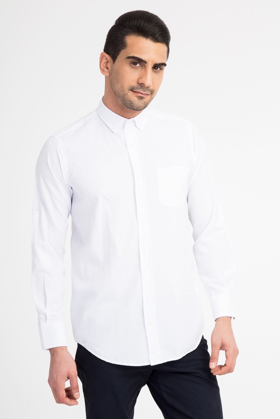Erkek Giyim - Uzun Kol Oxford Gömlek