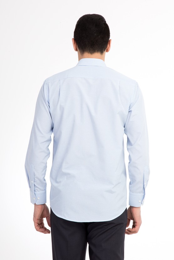 Erkek Giyim - Uzun Kol Çizgili Gömlek