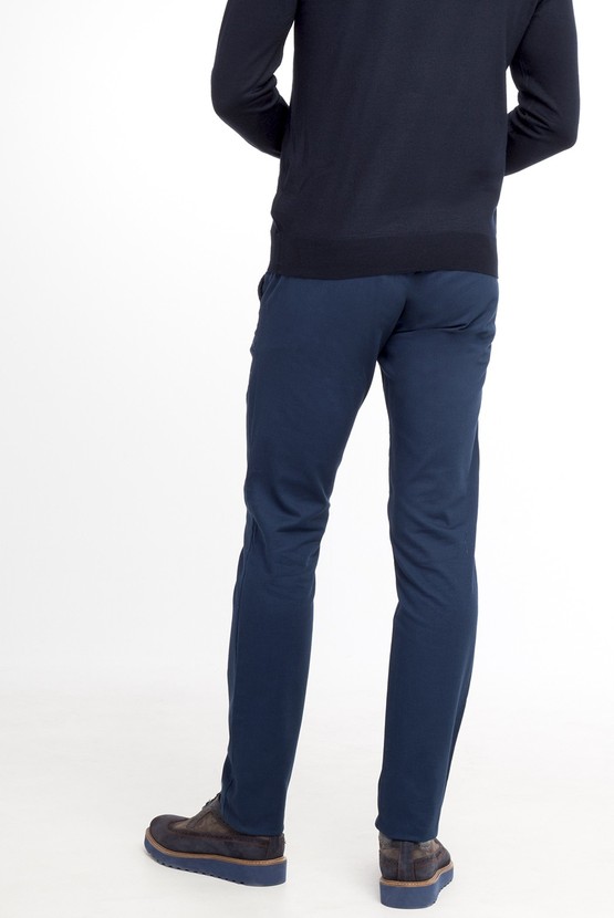 Erkek Giyim - Slim Fit Desenli Pantolon