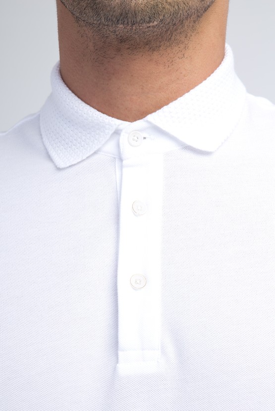 Erkek Giyim - Polo Yaka Desenli Tişört