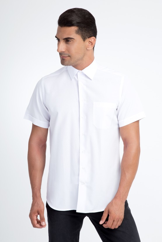 Erkek Giyim - Regular Fit Kısa Kol Gömlek