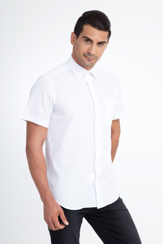 Erkek Giyim - Regular Fit Kısa Kol Gömlek
