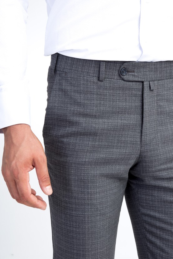 Erkek Giyim - Ekose Klasik Pantolon