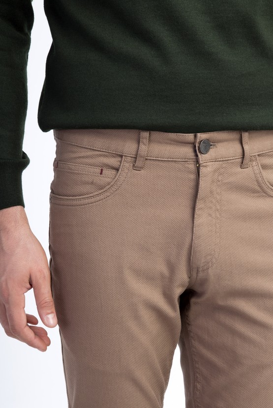 Erkek Giyim - Slim Fit Kuşgözü Spor Pantolon