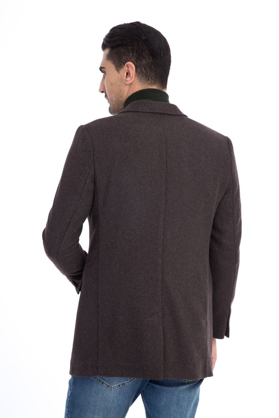 Erkek Giyim - Yünlü Kaşe Palto