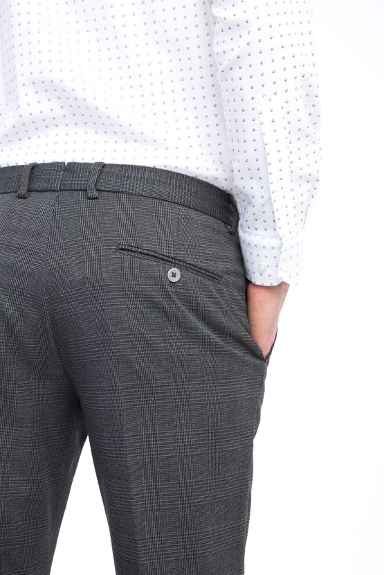 Erkek Giyim - Ekose Flanel Pantolon