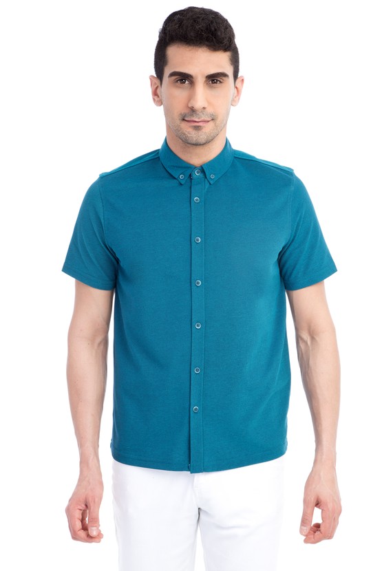 Erkek Giyim - Regular Fit Polo Yaka Tişört / Gömlek