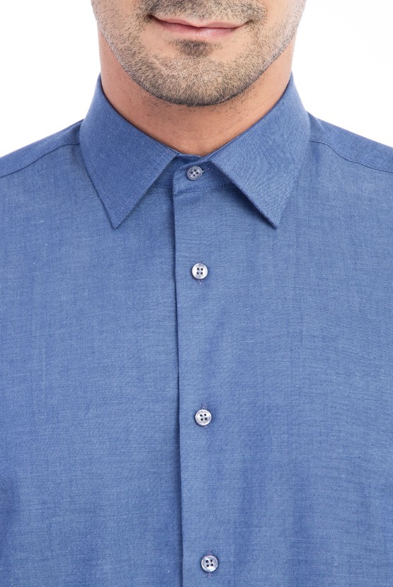 Erkek Giyim - Kısa Kol Klasik Gömlek
