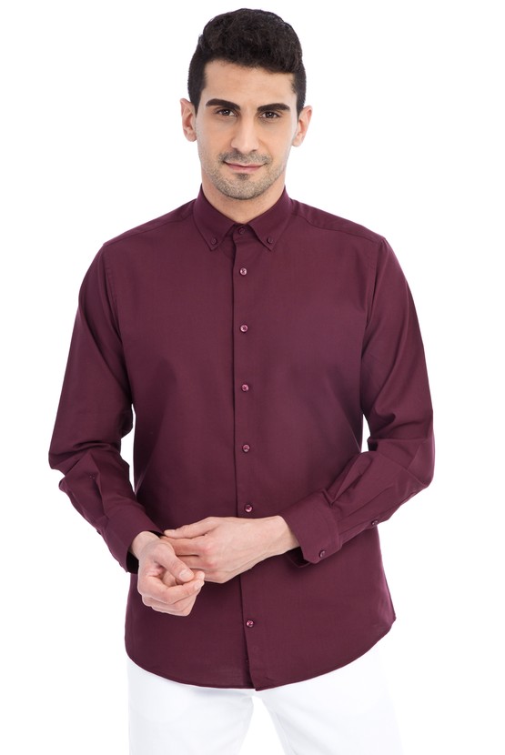 Erkek Giyim - Uzun Kol Düz Gömlek