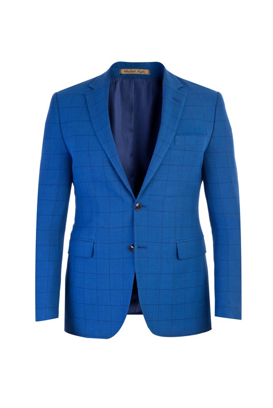 Erkek Giyim - Slim Fit İtalyan Kareli Ceket