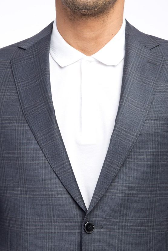 Erkek Giyim - Kareli Takım Elbise