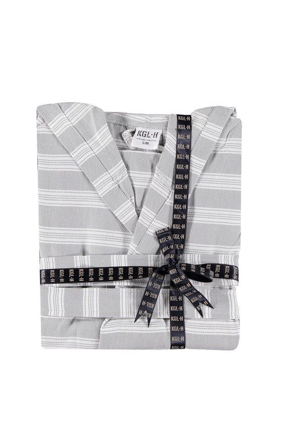 Erkek Giyim - Kimono Yaka Peştamal Bornoz