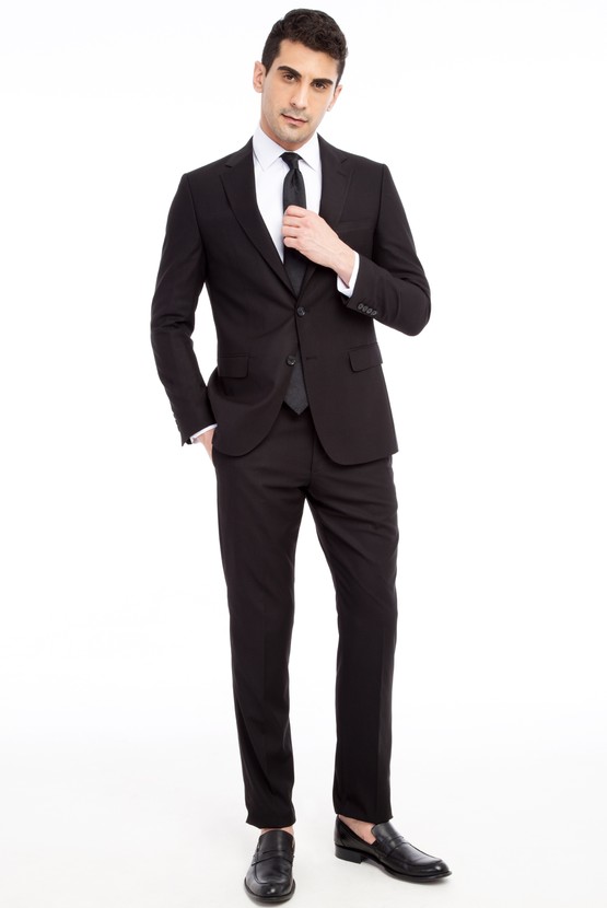 Erkek Giyim - Slim Fit Klasik Takım Elbise