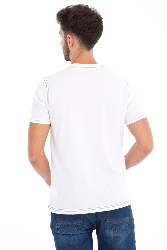 Erkek Giyim - Bisiklet Yaka Slim Fit Tişört