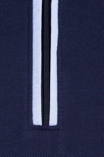 Polo Yaka Regular Fit Fermuarlı Pamuk Tişört