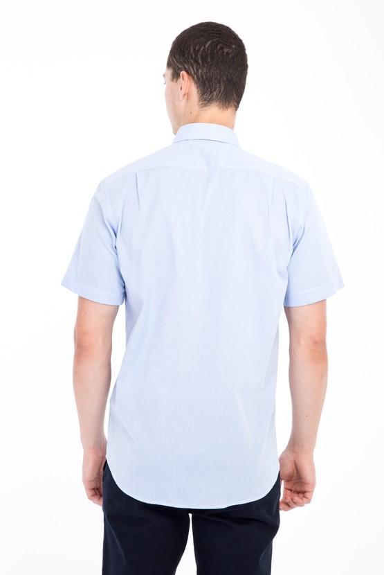 Erkek Giyim - Kısa Kol Regular Fit Kareli Gömlek