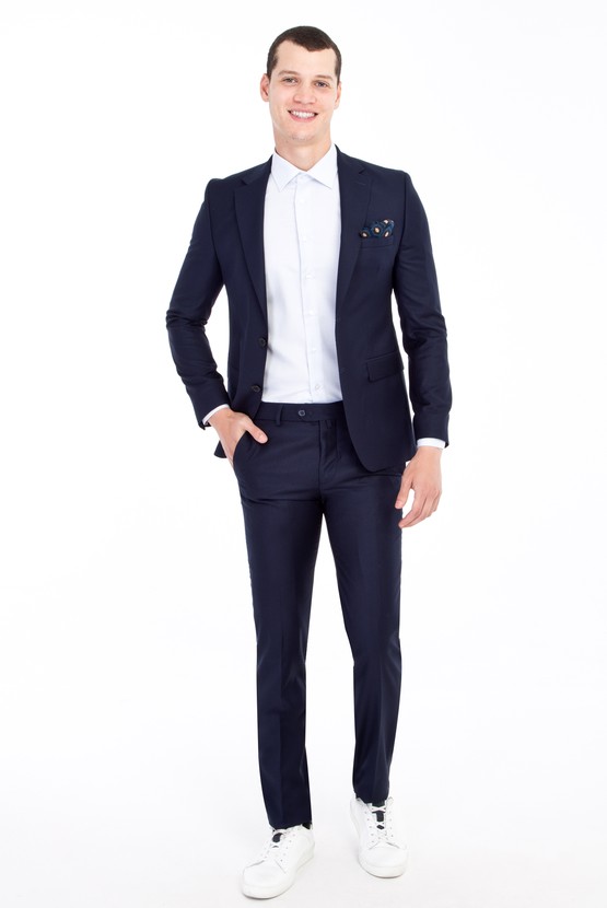Erkek Giyim - Super Slim Fit Ekstra Dar Kesim Takım Elbise