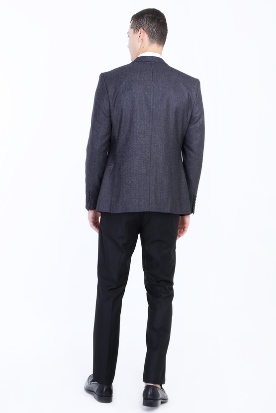 Erkek Giyim - Slim Fit Yelekli Kombinli Takım Elbise
