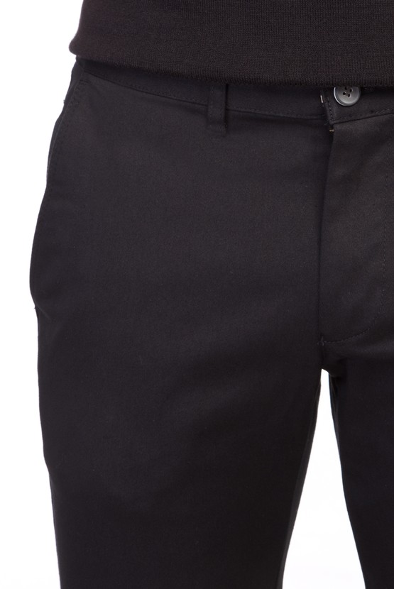 Erkek Giyim - Slim Fit Saten Spor Pantolon