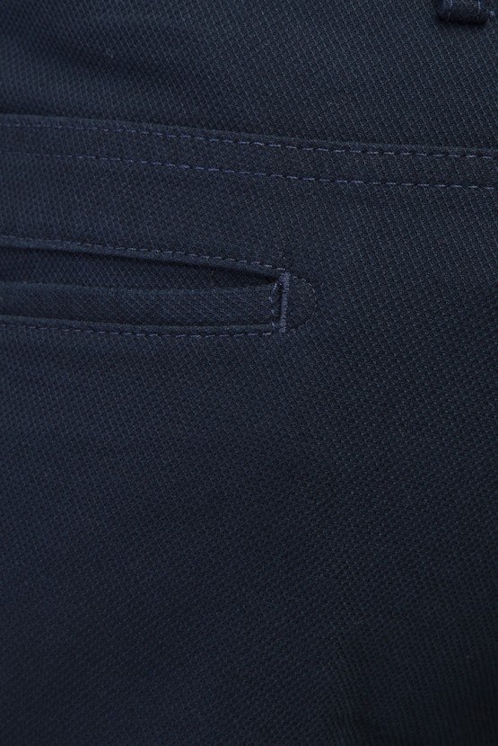 Erkek Giyim - Süper Slim Fit Beli Lastikli İpli Kuşgözü Spor Pantolon