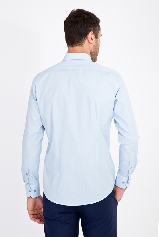 Erkek Giyim - Uzun Kol Slim Fit Pamuklu Gömlek