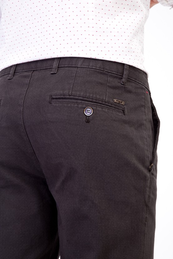 Erkek Giyim - Slim Fit Spor Desenli Pantolon