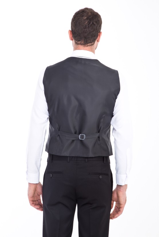 Erkek Giyim - Slim Fit Yelekli Takım Elbise
