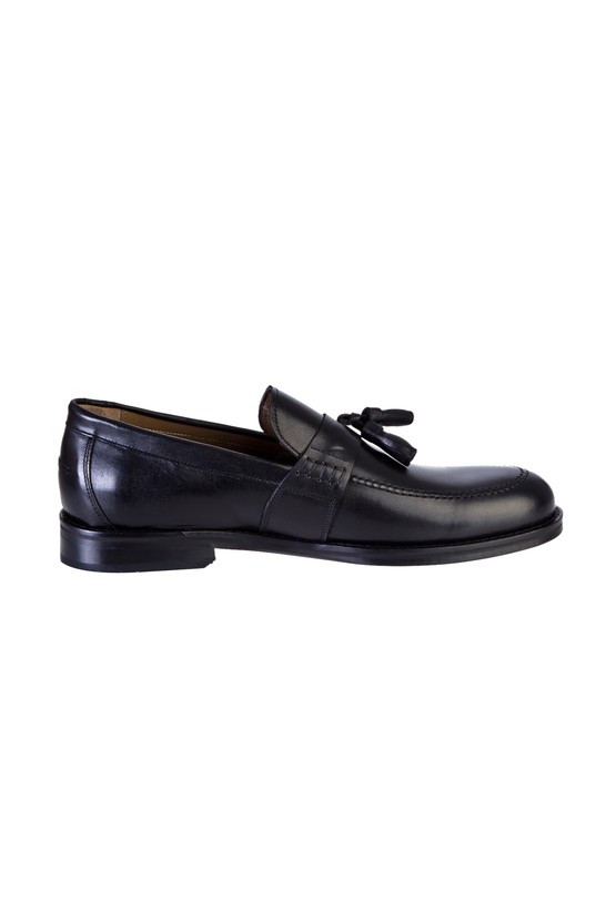 Erkek Giyim - Püsküllü Klasik Deri Ayakkabı