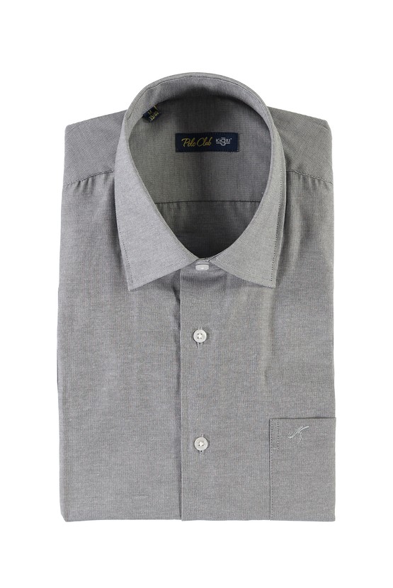 Erkek Giyim - Slim Fit Kısa Kol Desenli Gömlek