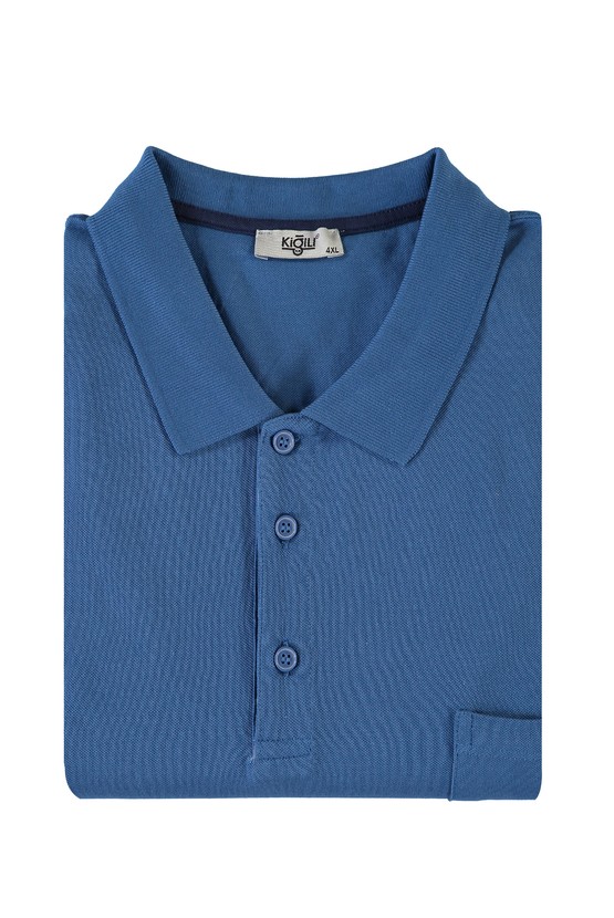Erkek Giyim - Büyük Beden Polo Yaka Regular Fit Tişört