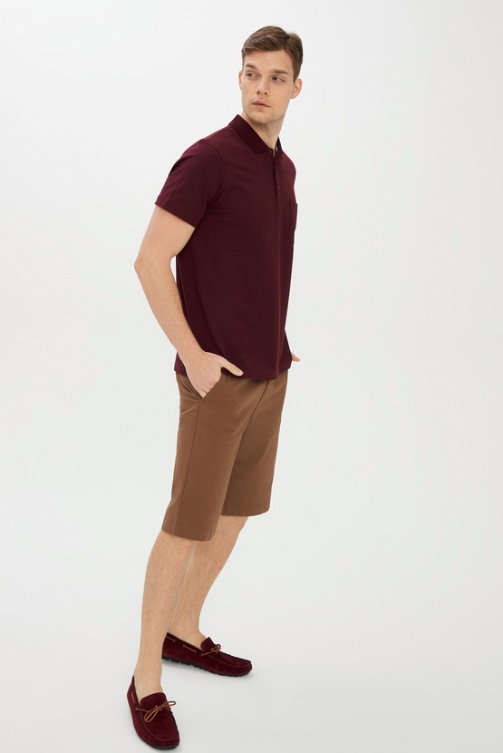 Erkek Giyim - Polo Yaka Regular Fit Tişört