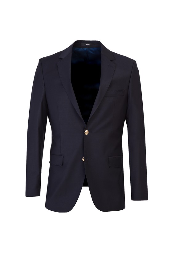 Erkek Giyim - Regular Fit Yünlü Blazer Ceket