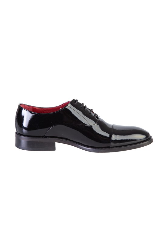 Erkek Giyim - Klasik Bağcıklı Rugan Deri Ayakkabı