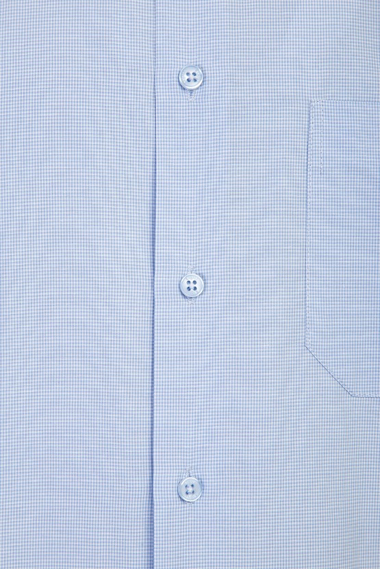 Erkek Giyim - Regular Fit Kısa Kol Ekose Gömlek
