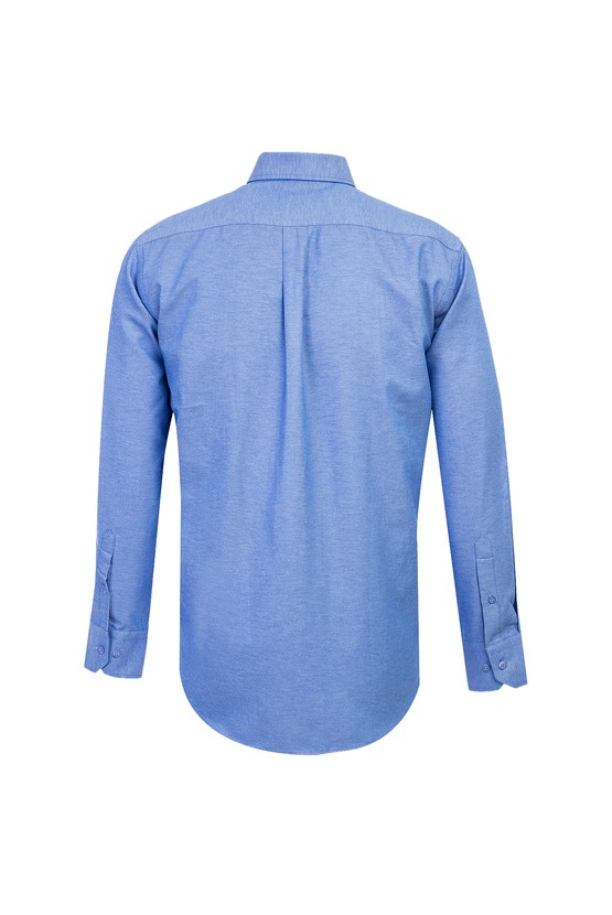 Erkek Giyim - Uzun Kol Spor Desenli Gömlek