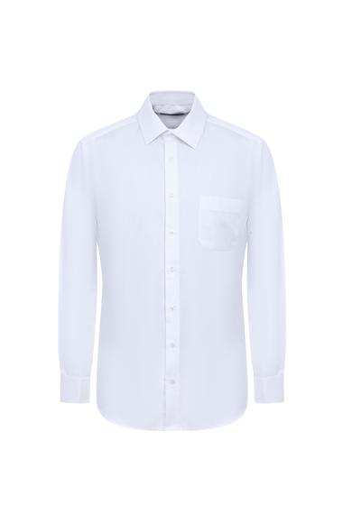 Erkek Giyim - BEYAZ M Beden Uzun Kol Klasik Pamuk Gömlek