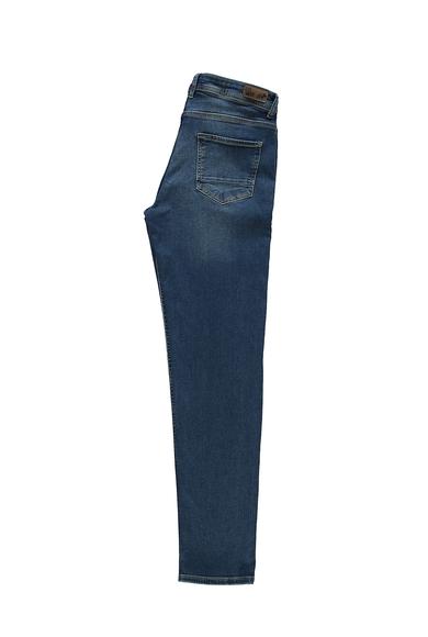 Erkek Giyim - GÖK MAVİSİ 56 Beden Slim Fit Dar Kesim Likralı Denim Pantolon