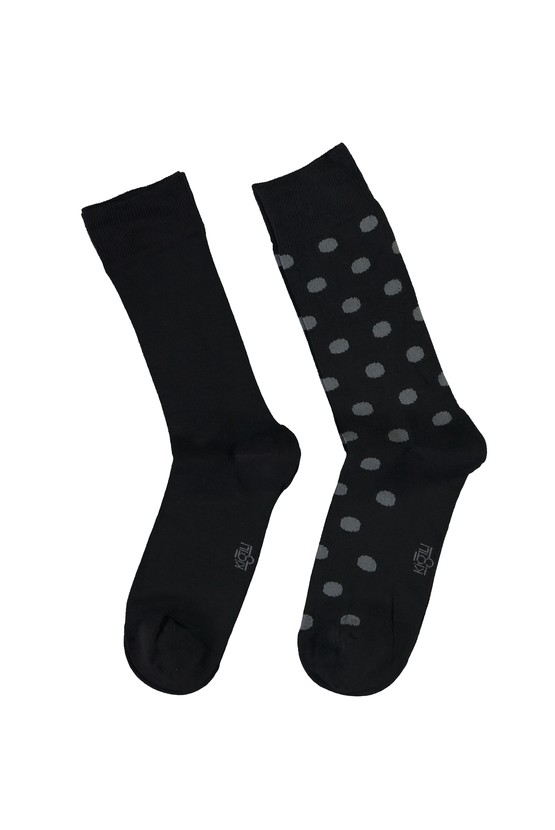 Erkek Giyim - 2'li Desenli Çorap Seti