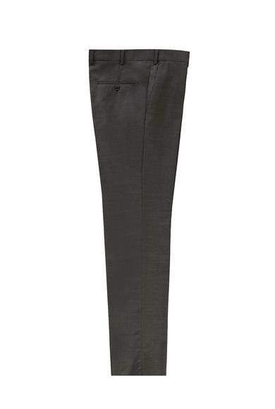 Erkek Giyim - ORTA GRİ 52 Beden Slim Fit Yünlü Klasik Pantolon
