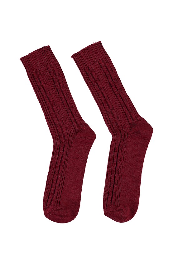 Erkek Giyim - Desenli Triko Çorap